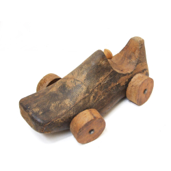 Drewniana dekoracja Vintage Prawidło Auto 30cm XL